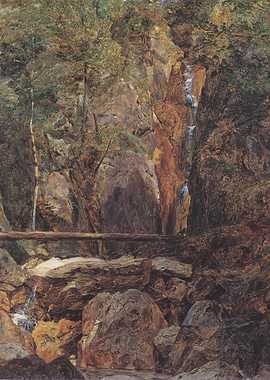 Mountain Stream Painting