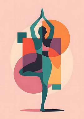 Yoga Pose Abstract