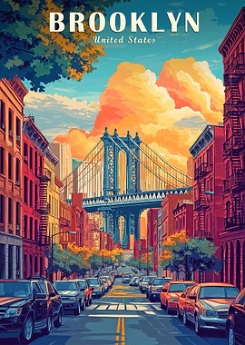 Brooklyn Travel Poster
