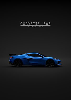 Chevrolet Corvette C8 Z06 Z07 2023 - Blue