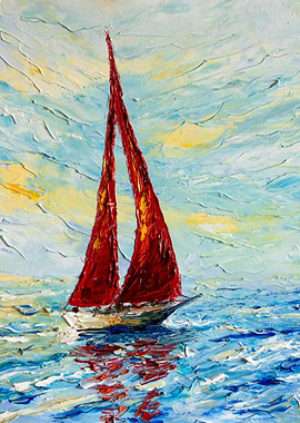 Scarlet Sails of Dawn