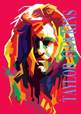 Grunge Drum Musician Pop Art