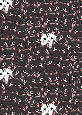 Cartoon Cats Pattern