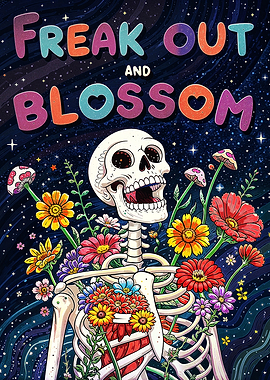 Freak Out and Blossom - Skeleton Flower Explosion