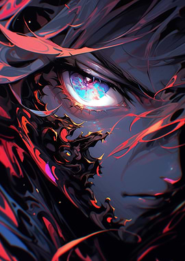 Intense Gaze: Dragon Eye Digital Art