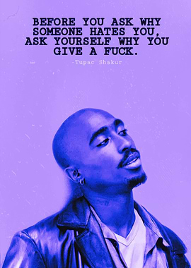 Tupac Shakur Quote Portrait