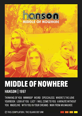 Hanson Middle of Nowhere Album Cover