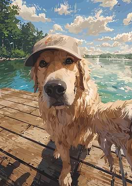 Golden Retriever Selfie