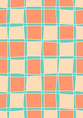 Abstract Pastel Checkered Pattern