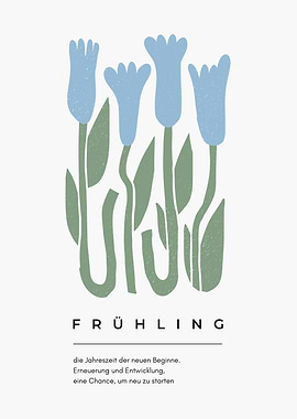 Frühling Floral Art Print