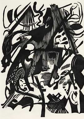 Franz Marc - Birth of the Wolves ['Die Wölfe (Balkankrieg)']