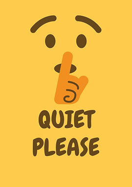 Quiet Please Emoji