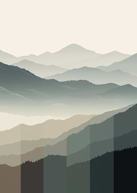 Mountain Range Landscape