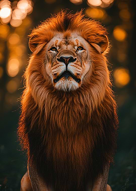 Majestic Lion Portrait