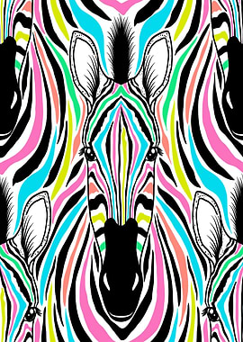 Colorful Zebra Pattern
