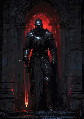 Dark Knight in Red Light