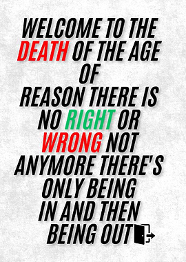 Welcome to the Death of the Age