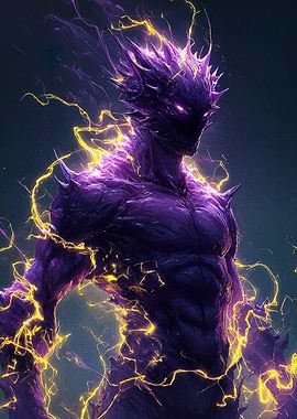 Purple Lightning Creature
