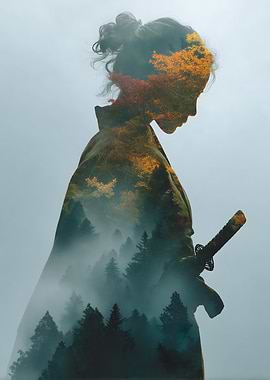 Majestic Forest Samurai