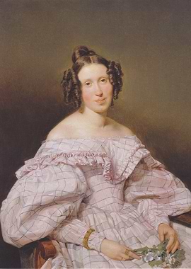 Portrait of a Woman with Flowers