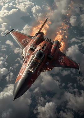 Crimson Wing - Battle-Scarred Fighter