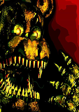 Nightmare Animatronic Character Illustration