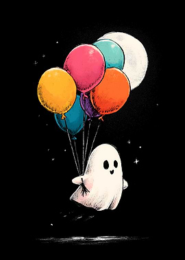 Cute Ghost in the Dark