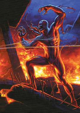 Spider-Man Carnage and Venom Triptych (middle)