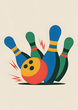 Funny Bowling Strike