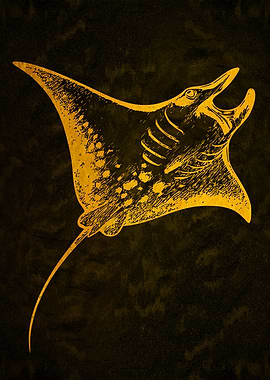 Golden Manta Ray