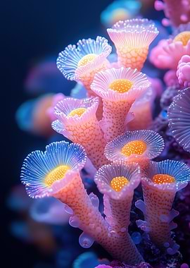 Colorful Coral Reef Close-Up