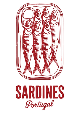 Sardines Portugal Illustration