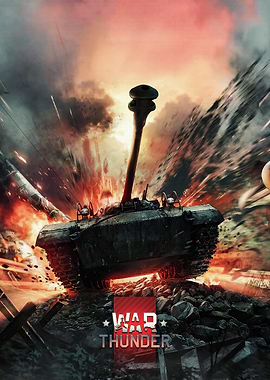 War Thunder Tank in Explosion