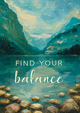 Find Your Balance Landscape Art