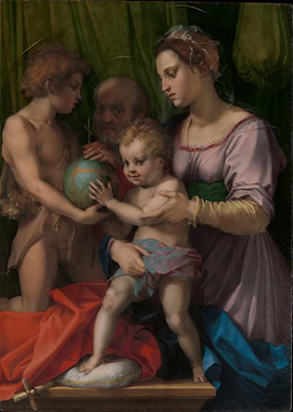 Holy Family with Saint John Painting