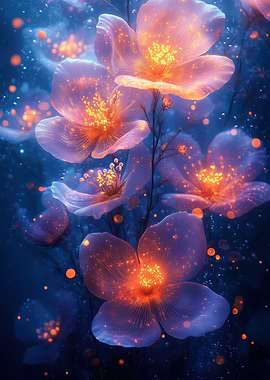 Glowing Floral Fantasy