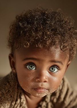 Portrait of a beautiful baby