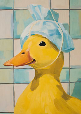 Duck with Ice Pack Painting