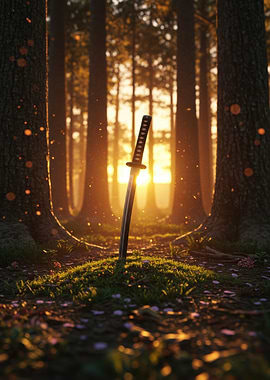 Samurai Sword Sunset