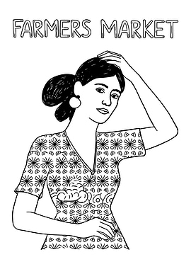 Farmers Market Woman