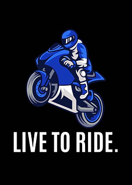 Live to Ride Motorcycle Graphic