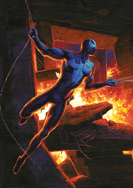 Spider-Man Carnage and Venom Triptych (left)