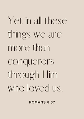 Romans 8:37 Inspirational Quote