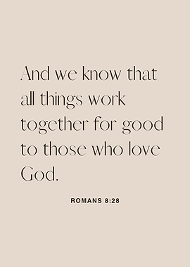 Romans 8:28 Scripture Art