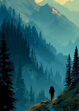 Wanderer of Blue Pines