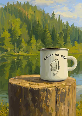 Relaxing Tea Mug by the Lake