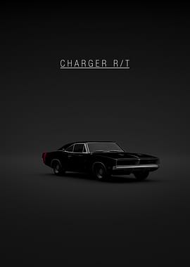 Dodge Charger RT 1969 - Black Front