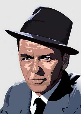 Frank Sinatra Portrait with Hat