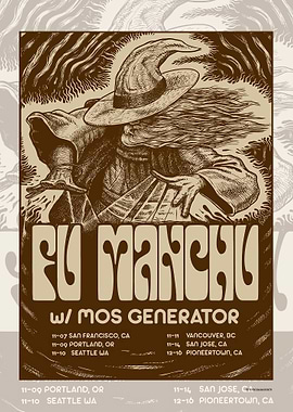 Fu Manchu Concert Poster