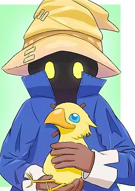 Vivi Ornitier and Chocobo